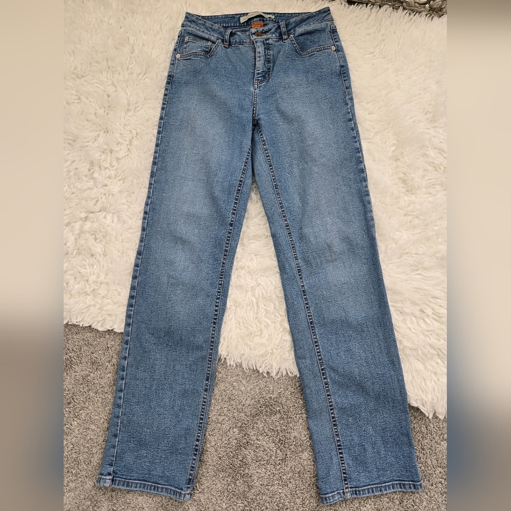 Stitch Christopher Blue Stretch Straight Leg Jeans. Size 6.